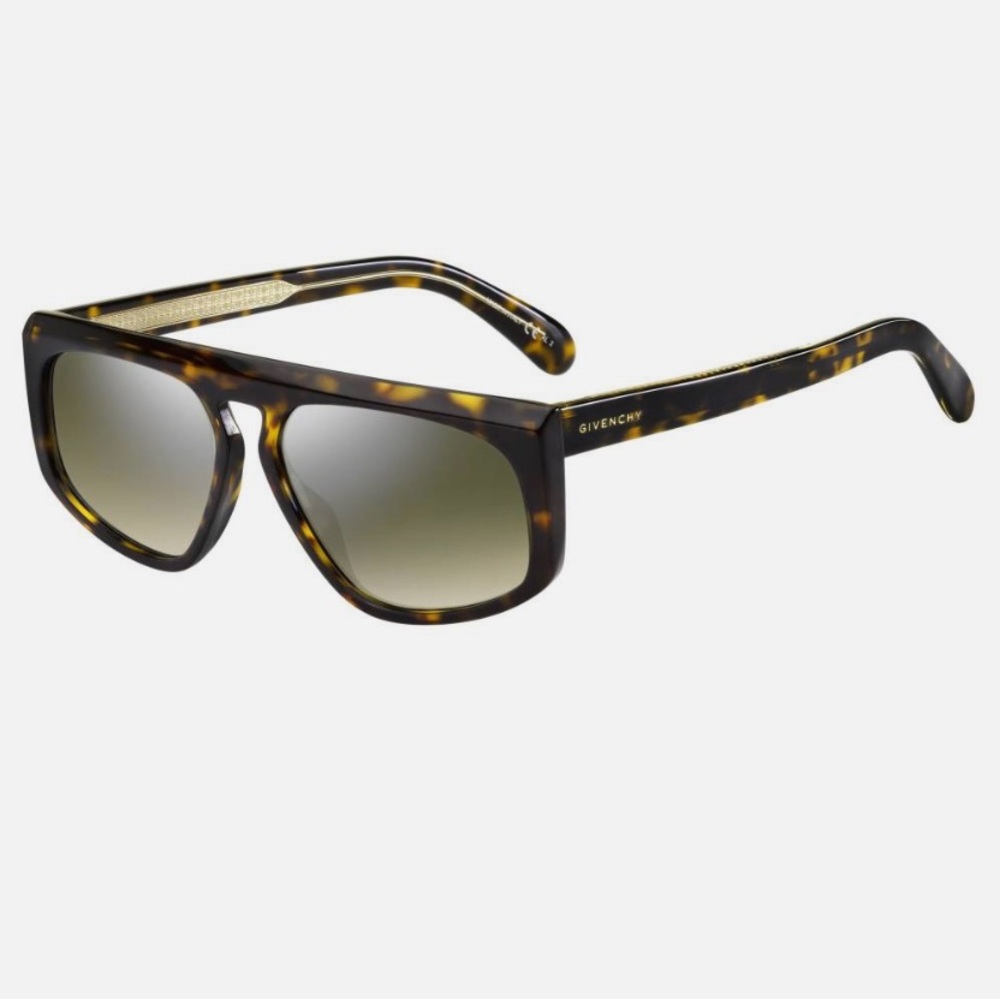 Givenchy GV SQUARED GV 7125/S Havana/Grey Shaded 55/14/145 Unisex Sunglasses - Picture 5 of 14